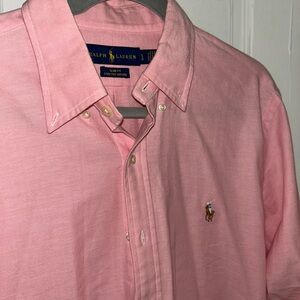 Ralph Lauren Men's Pink Button Down Shirt